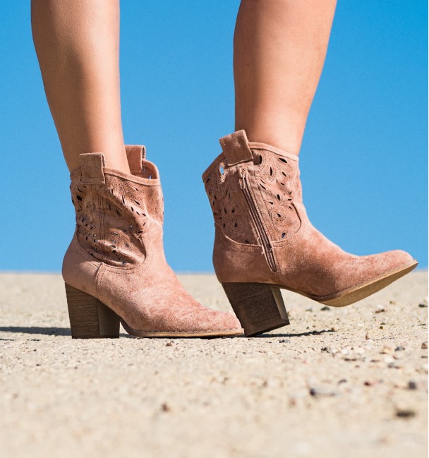 Botas Boho Lambay Rosa