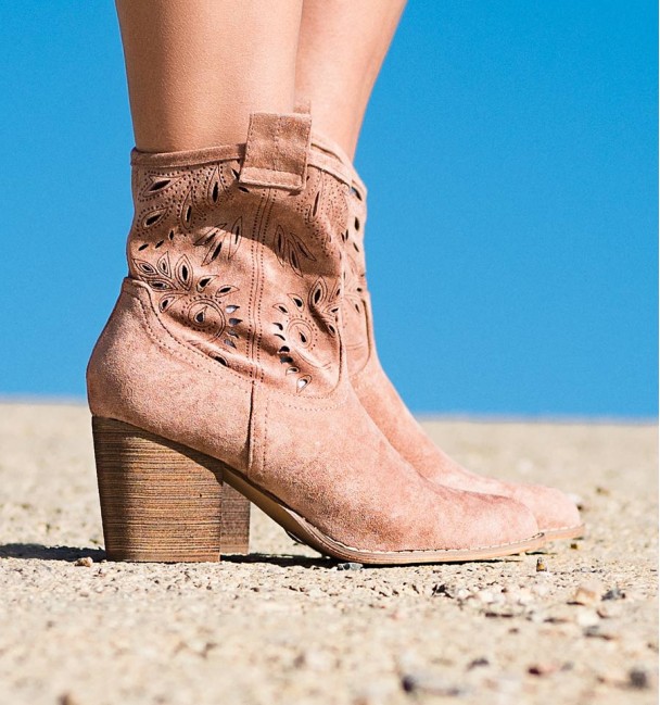 Botas Cowboy Lambay Cor Rosa Botas Cowboy Lambay Cor Rosa