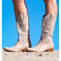 Suakin Beige Cowboy Boots