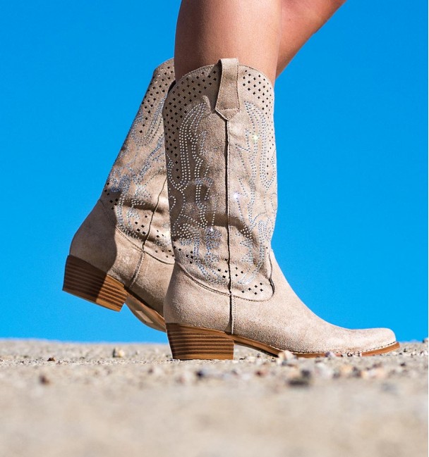 Suakin Botas estilo cowboy de mujerBeige Suakin Botas estilo cowboy de mujerBeige