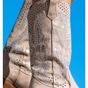 Suakin Beige Embroidered Boots