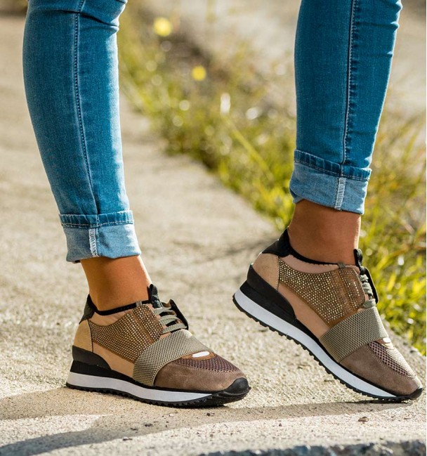 Tenis Mulher Olimpo Camelo