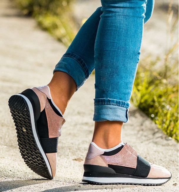 Olimpo Nude Color Boho Sneakers Olimpo Nude Color Boho Sneakers