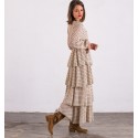 Yao Beige Woman Dress