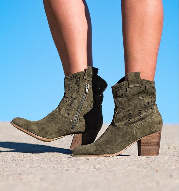 Botas Mulher Lambay Cor Verde Botas Mulher Lambay Cor Verde