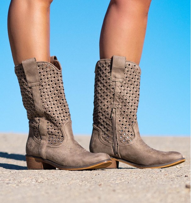 Botas Mujer Sagano Taupe Botas Mujer Sagano Taupe