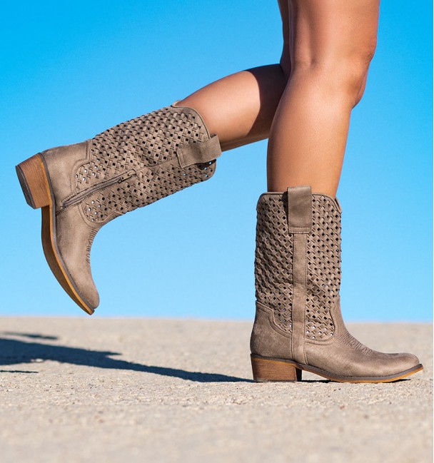 Botas Boho Sagano Taupe Botas Boho Sagano Taupe