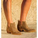 Arica Camel Boho Ankle Boots