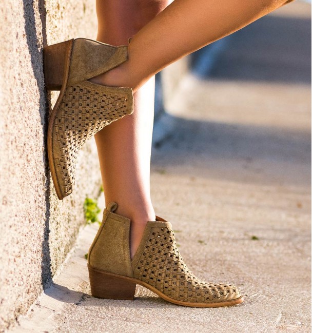 Arica Gold Ankle Boots