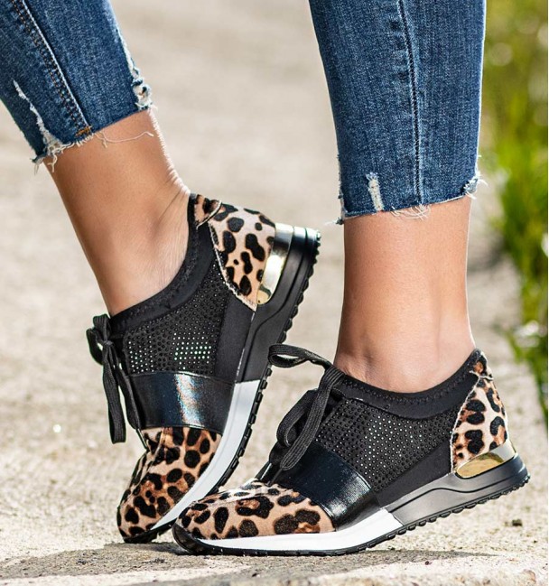 Deportivas Estampado Leopard